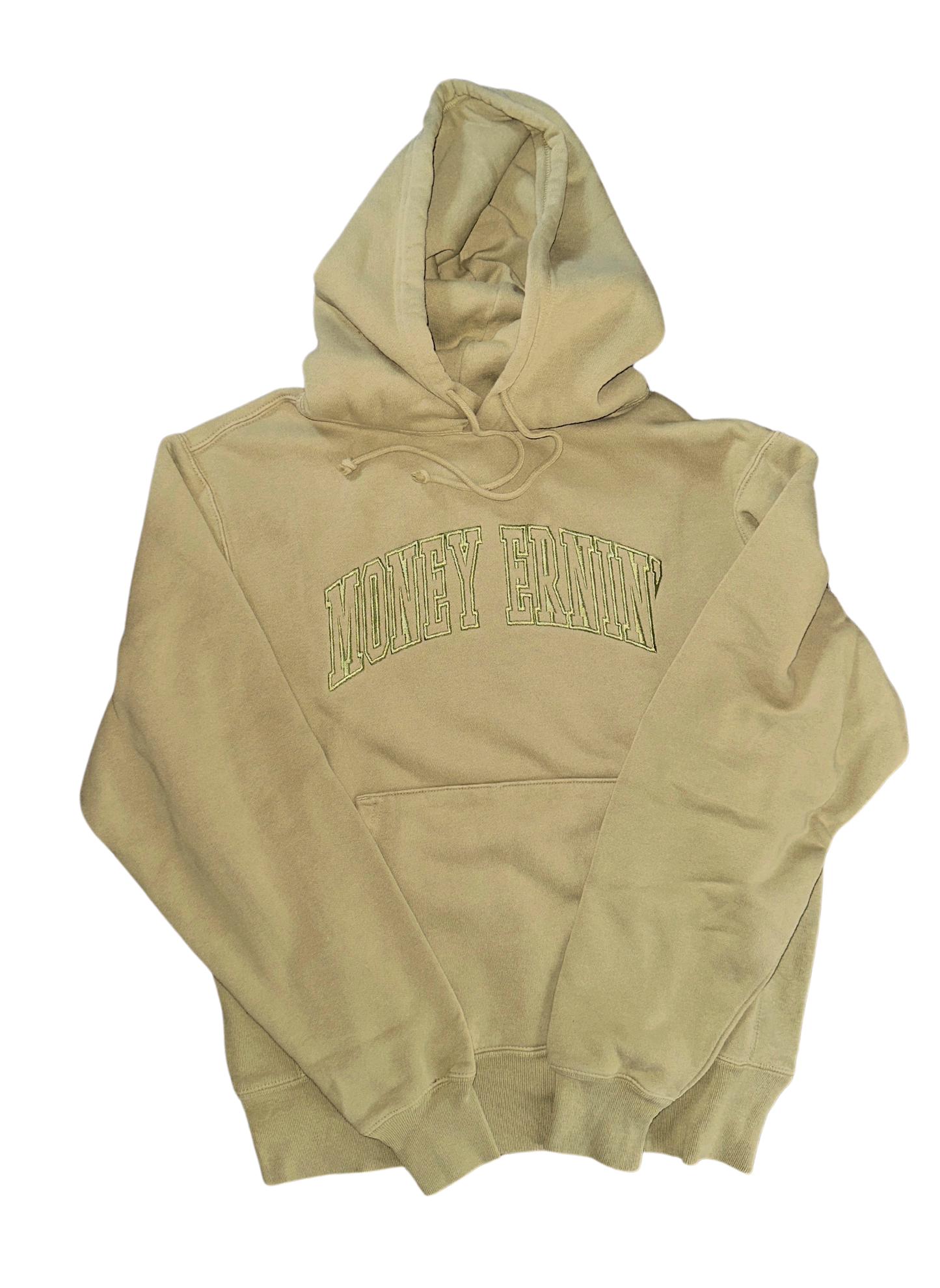 Money Ernin' Hoodie - Light Olive
