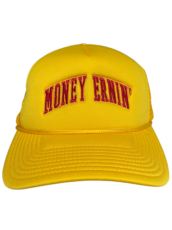 Money Ernin' Trucker Hat - Gold
